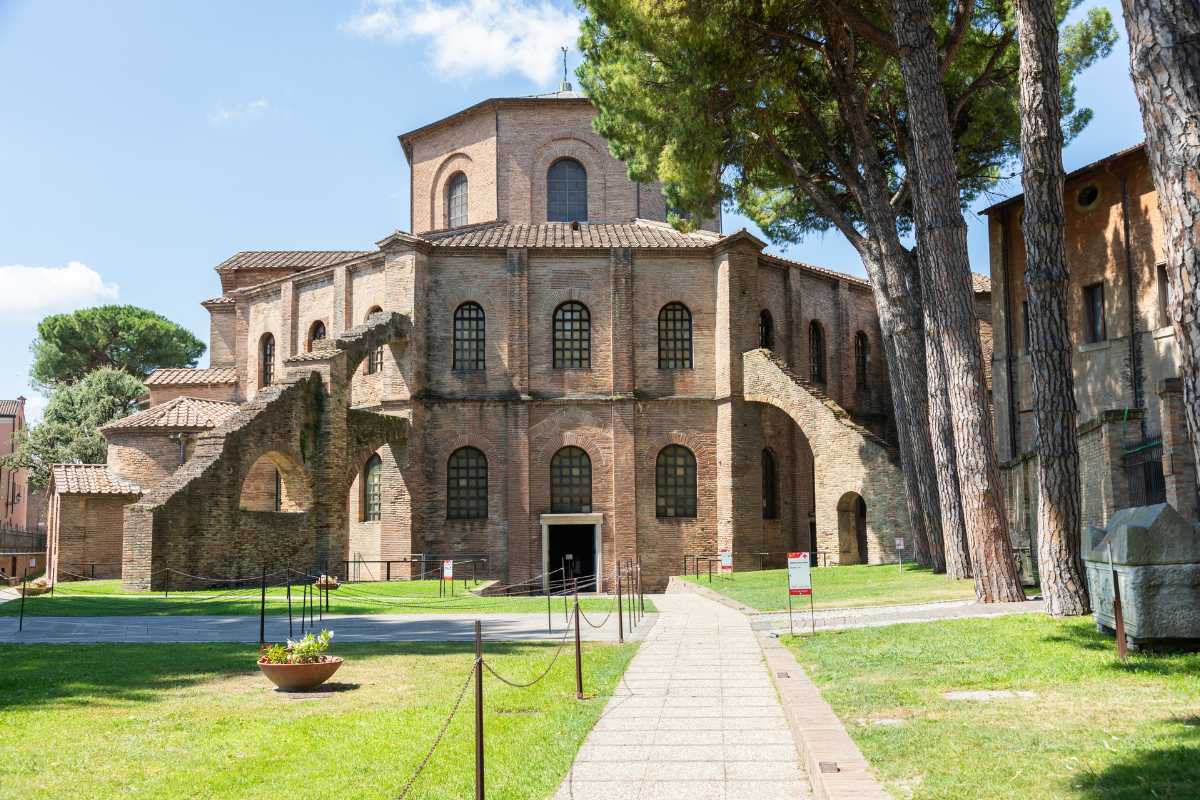 Vista panoramica di Ravenna con i suoi monumenti UNESCO e mosaici