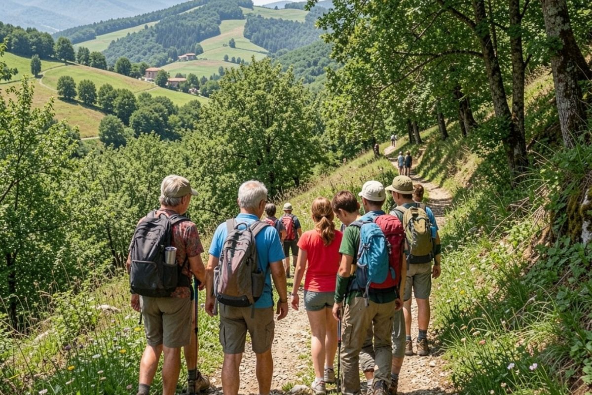 Famiglie in escursione nella natura modenese